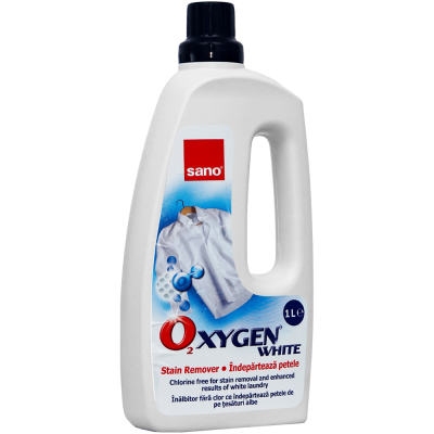Solutie pentru indepartarea petelor Sano Oxygen Gel White 1 litru